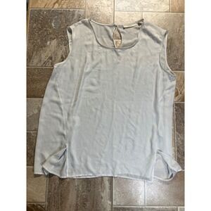 Sejour Women's Plus Size 16W Sleeveless Keyhole Neck Top‎ Shirt